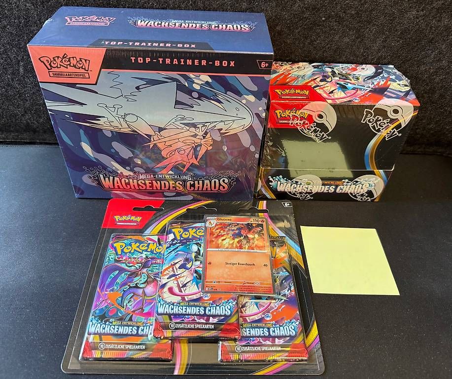 Pokémon Carte collezionabili: Pokémon Wachsendes Chaos Bundle - Display/ETB/Blister DE – Usato da Binningen venduto da luc_55