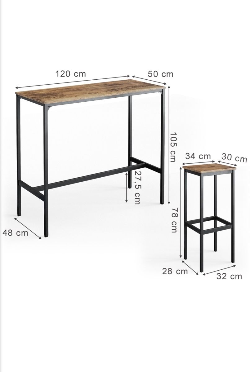 Tables: Bartisch mit 2 Hocker – D'occasion à Winterthur par ana_ds2c 6