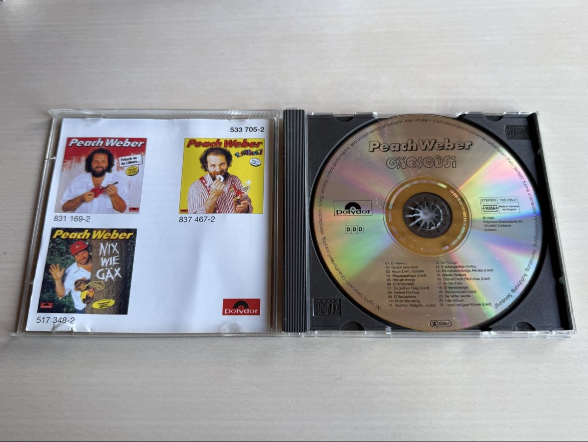 CDs: Peach Weber GÄGSGÜSI CD  – Gebraucht aus Oberried Brienz von Chyara 2