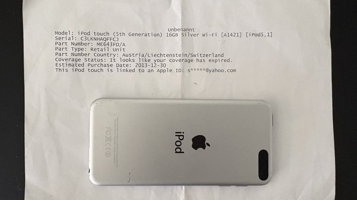 Apple Lecteur media portable: iPod touch 5th generation gesperrt – Défectueux à Zürich par lppes