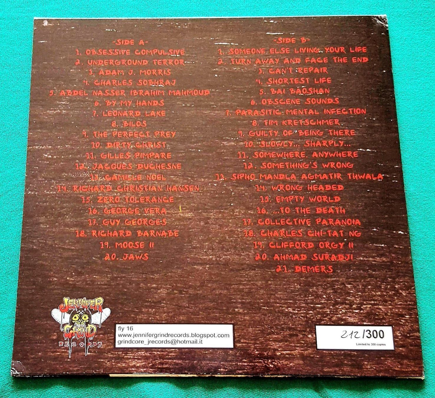 Dischi in vinile: Mesrine - Obsessive Compulsive - Limited 300 Hand-Numbered – Usato da Uster venduto da Zardodel 1