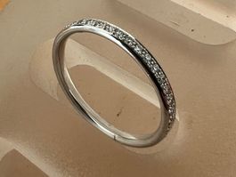 Diamantring 950 Platin mit 22 Bri. 0.176 ct