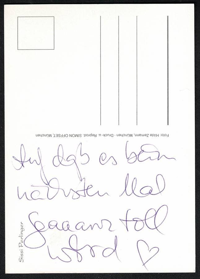 Autografi: Sissi Perlinger - Autogramm mit Widmung - Tabaluga Lillifee – Usato da Walenstadt venduto da Numis68 1