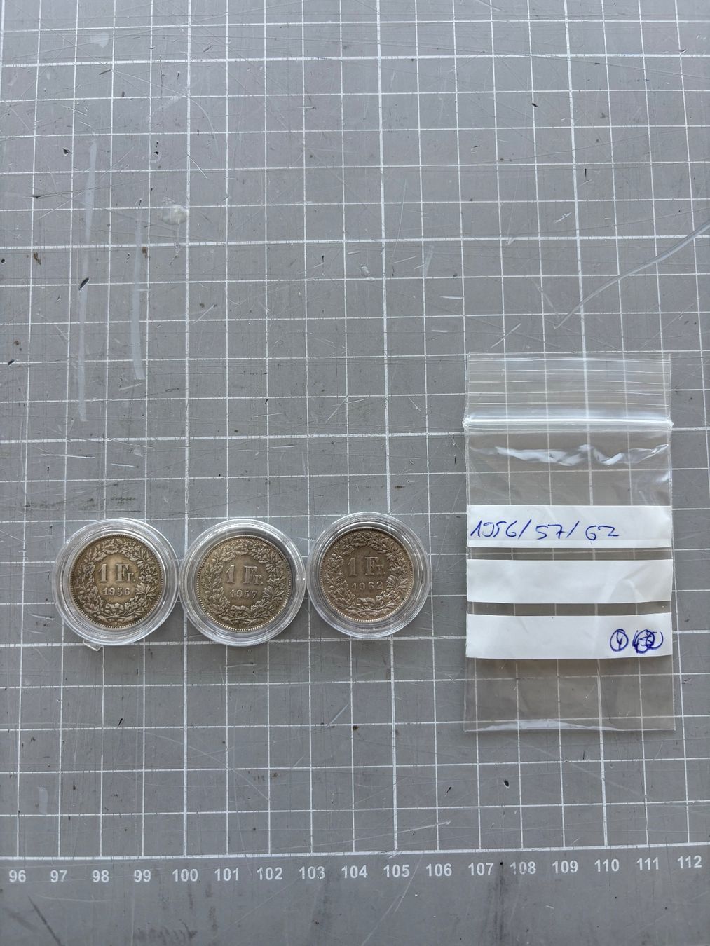 Tutti le monete: 1Franken Silbermünzen Set , 3stk. – Usato da Flawil venduto da Pirar 2