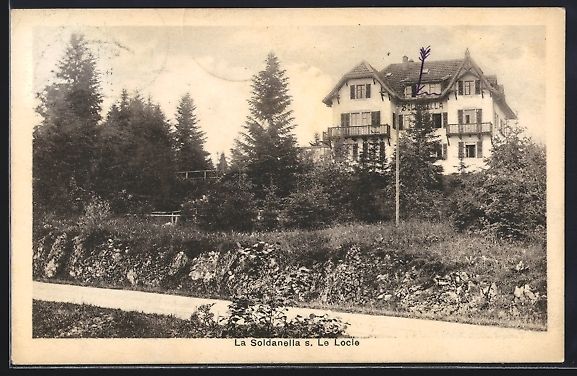 Cartoline postali: AK Le Locle, La Soldanella, 1923 – Usato da Berlin venduto da bartko-reher