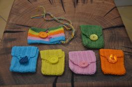 6 STUCK ETUI KLEIN - NEU HANDARBEIT