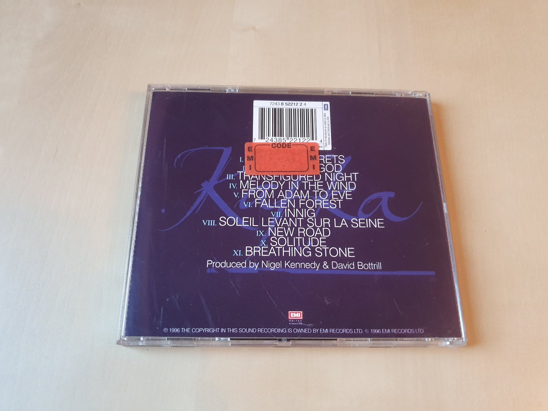 CD: Nigel Kennedy Kafka – Usato da Stansstad venduto da collectorsshop 1