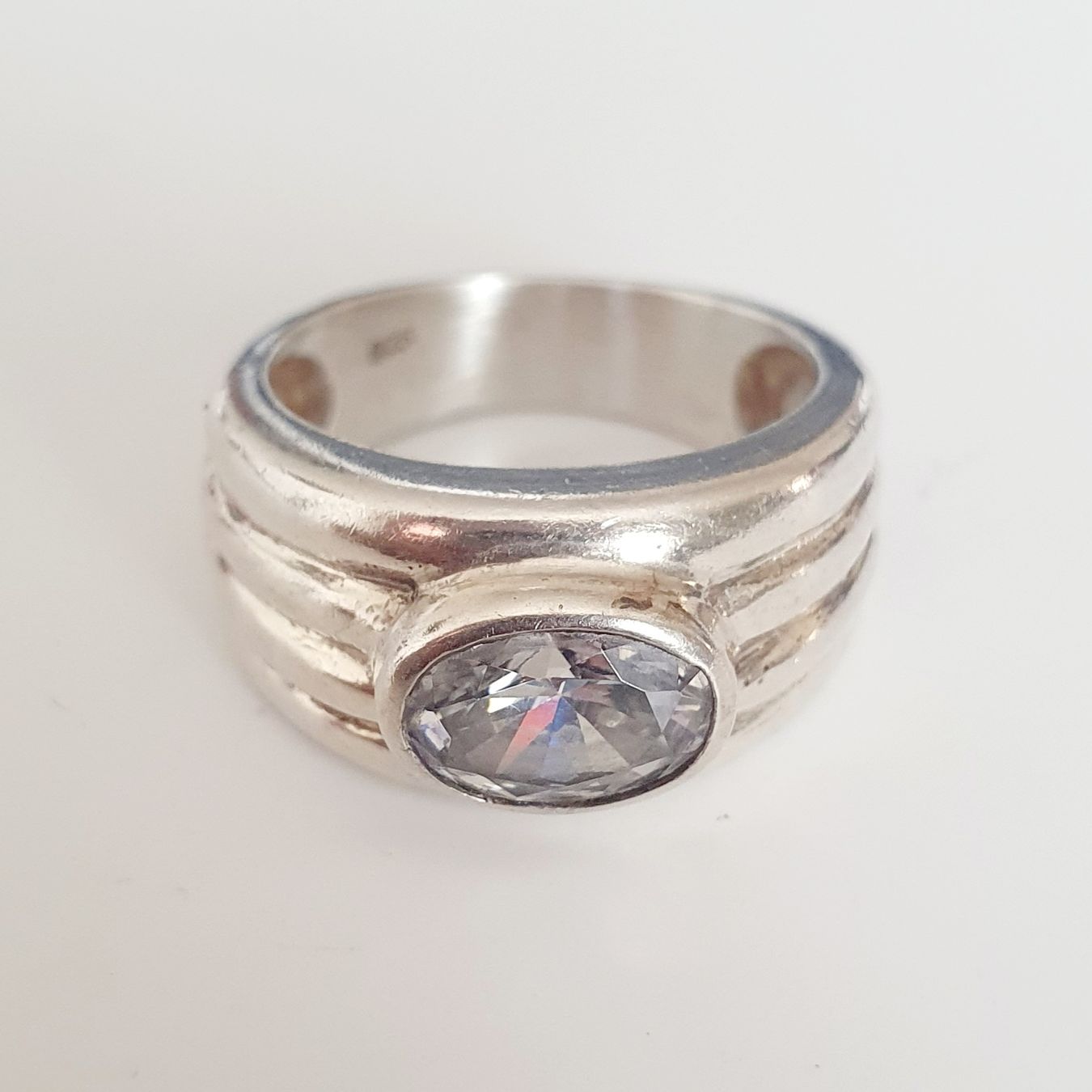 Bagues: Silber Ring  925 Silber mit Stein Grösse 17.6 mm  – D'occasion à Kreuzlingen par Wunderkiste123 5