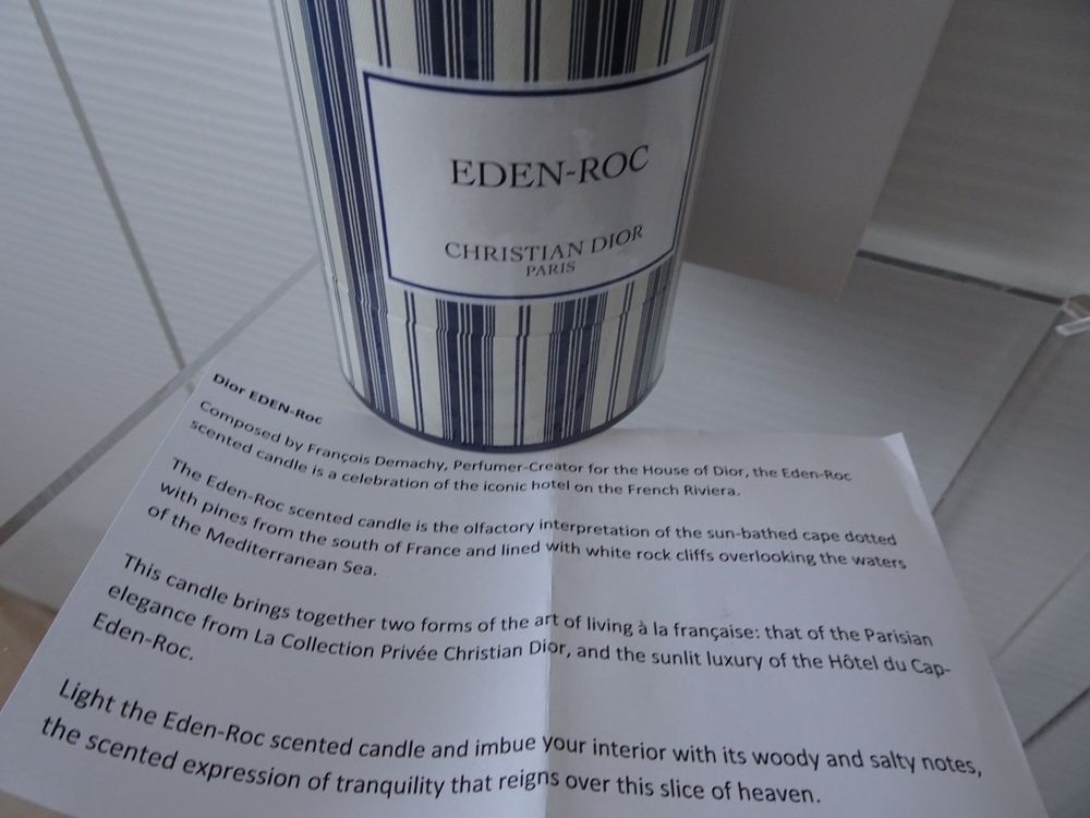 NEW Original DIOR Parfum Kerze Candle EDEN ROC sealed Kaufen auf Ricardo