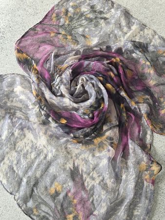 Seidenschal 70 x 140, mit Mangel