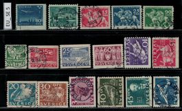 Schweden 1930/36, gestempelt, EU_SE5