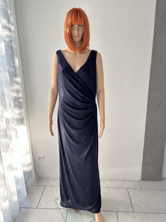 Ralph Lauren Navy Maxi Dress - Size 14 - Elegant!