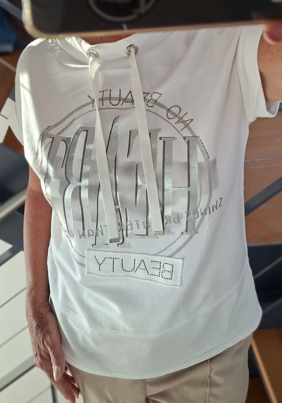 Monari T-shirt: Monari TShirt Gr 36/38 weiss – Nuovo (secondo la descrizione) da Berlingen venduto da SiNa1970