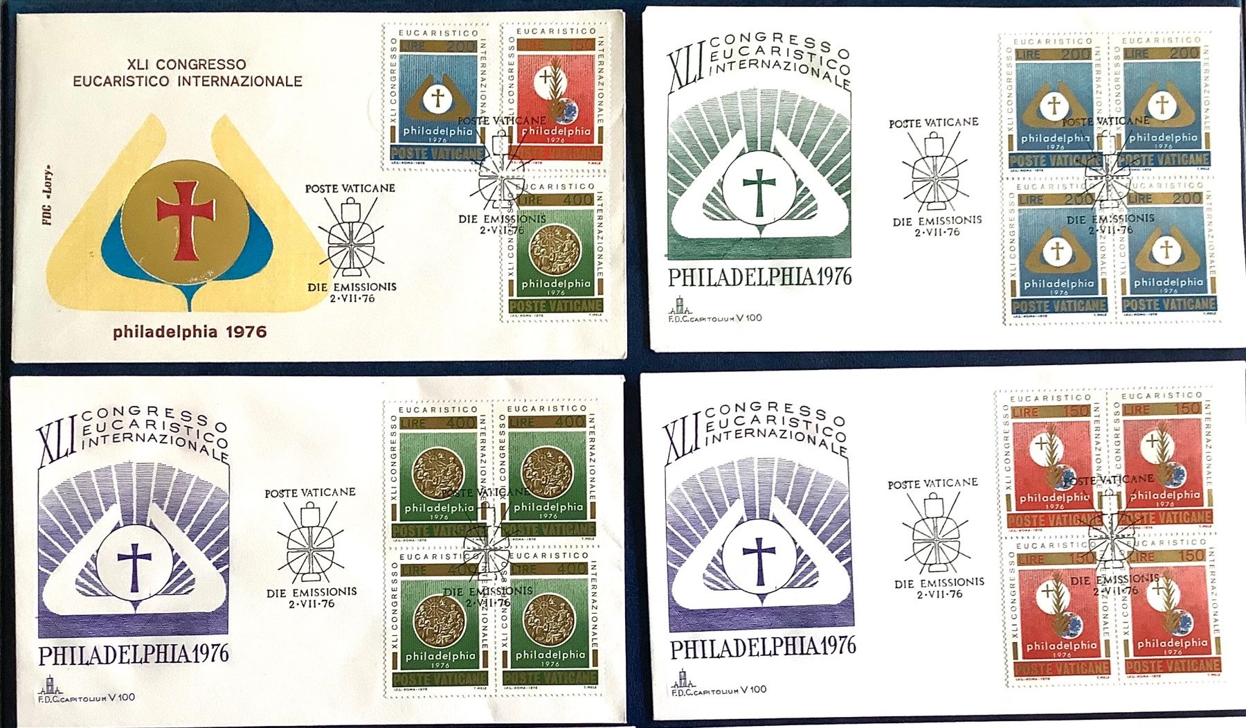 Tutti i francobolli: 1973-78 Vatikan - Div. FDC Kompl.Sätze Viererblock + Einzel – Nuovo (secondo la descrizione) da Liestal venduto da Skunk02 1