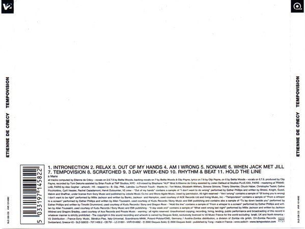 CDs: CD Etienne de Crecy - Tempovision (2000) – D'occasion à Möriken AG par mineralia 1