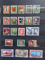 Briefmarken Schweiz Pro Juventute 1923-1929 gestempelt