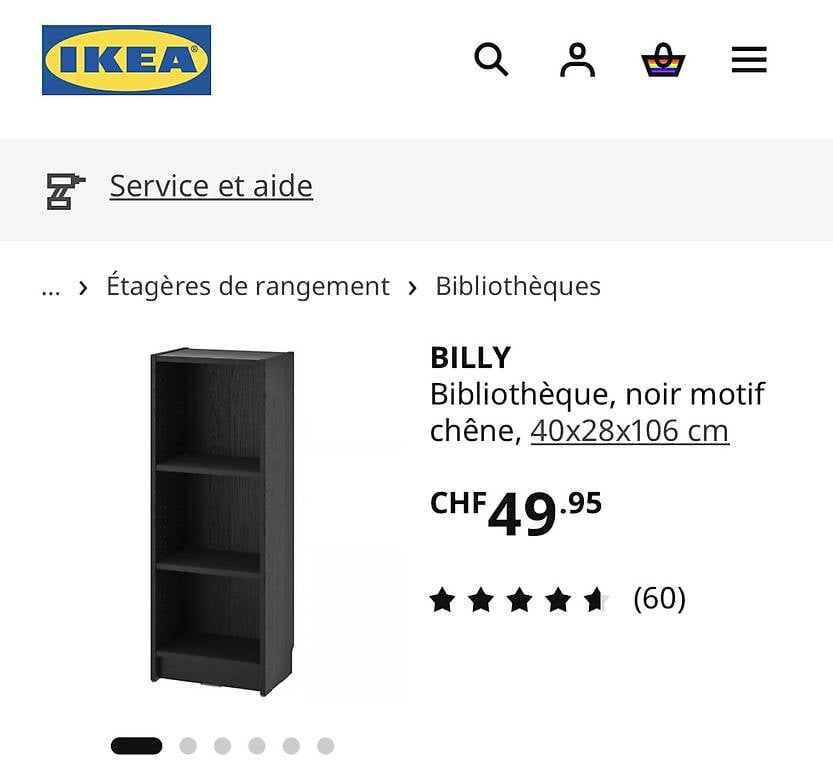 Scaffali: 2 tours/bibliothèques noires IKEA  – Usato da Lausanne venduto da celinech14 1
