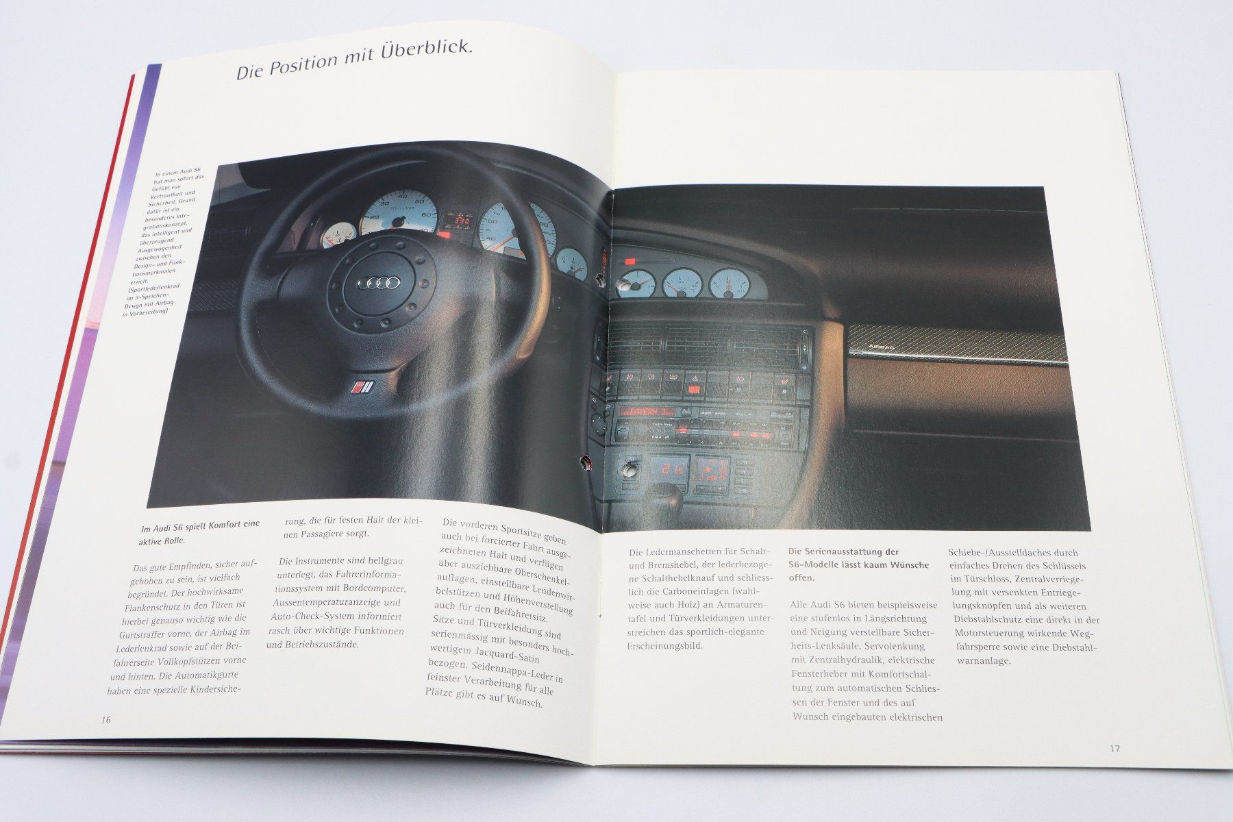 Audi Documenti: Audi S6 Limousine / Avant 1994 Prospekt – Usato da Bühl b.Aarberg venduto da Collectorpassions 4