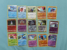 Lot Pokemon Karten 2020 - 2024 mit Reverse Holo