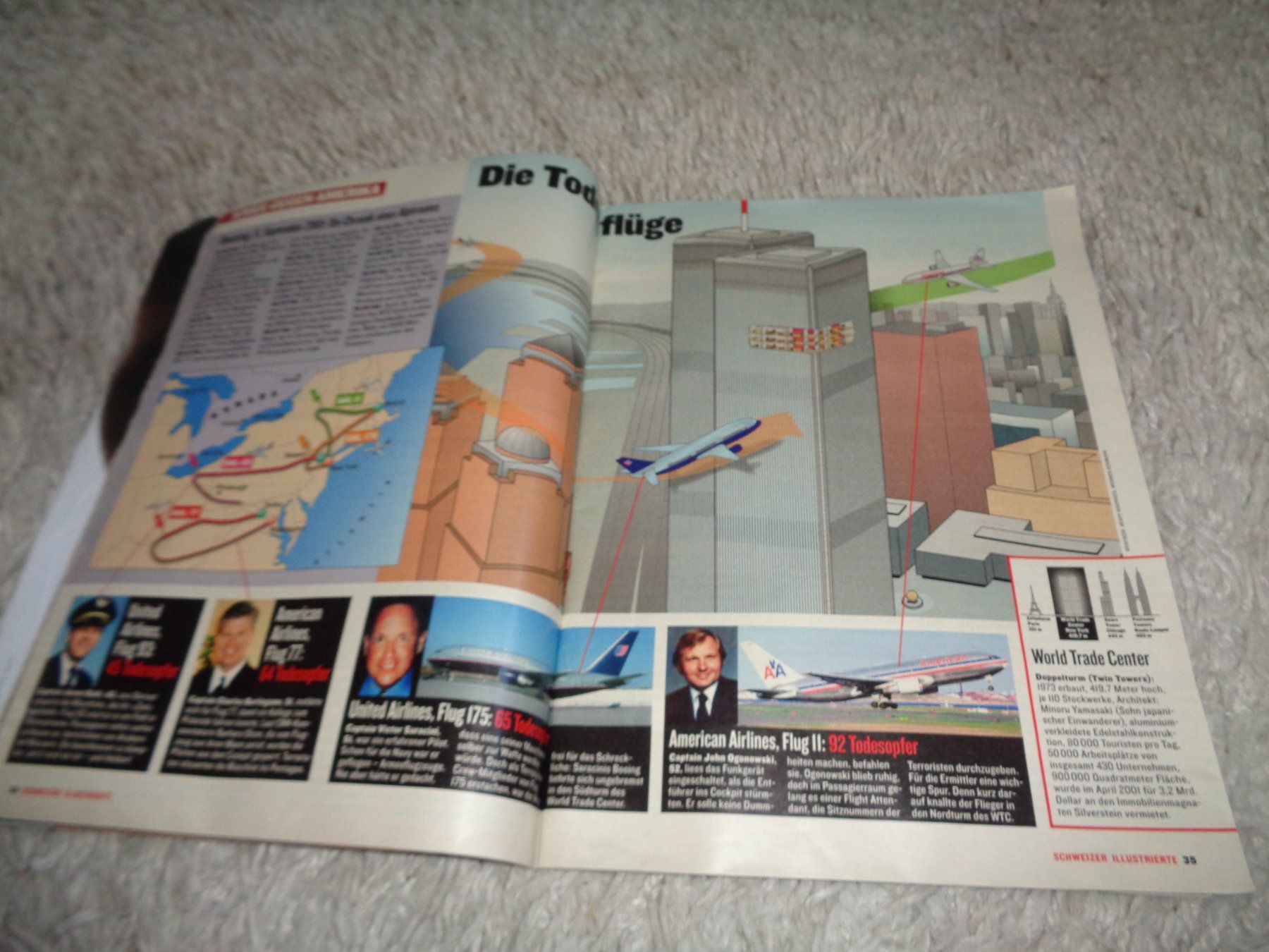 Riviste & Magazine: *** Schweizer Illustrierte *** 2001 / Krieg gegen Amerika – Usato da Othmarsingen venduto da Leuchtturmlady 5