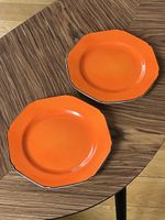 Seltene Art Deco englische Porzellanteller Bursley Ware 20er