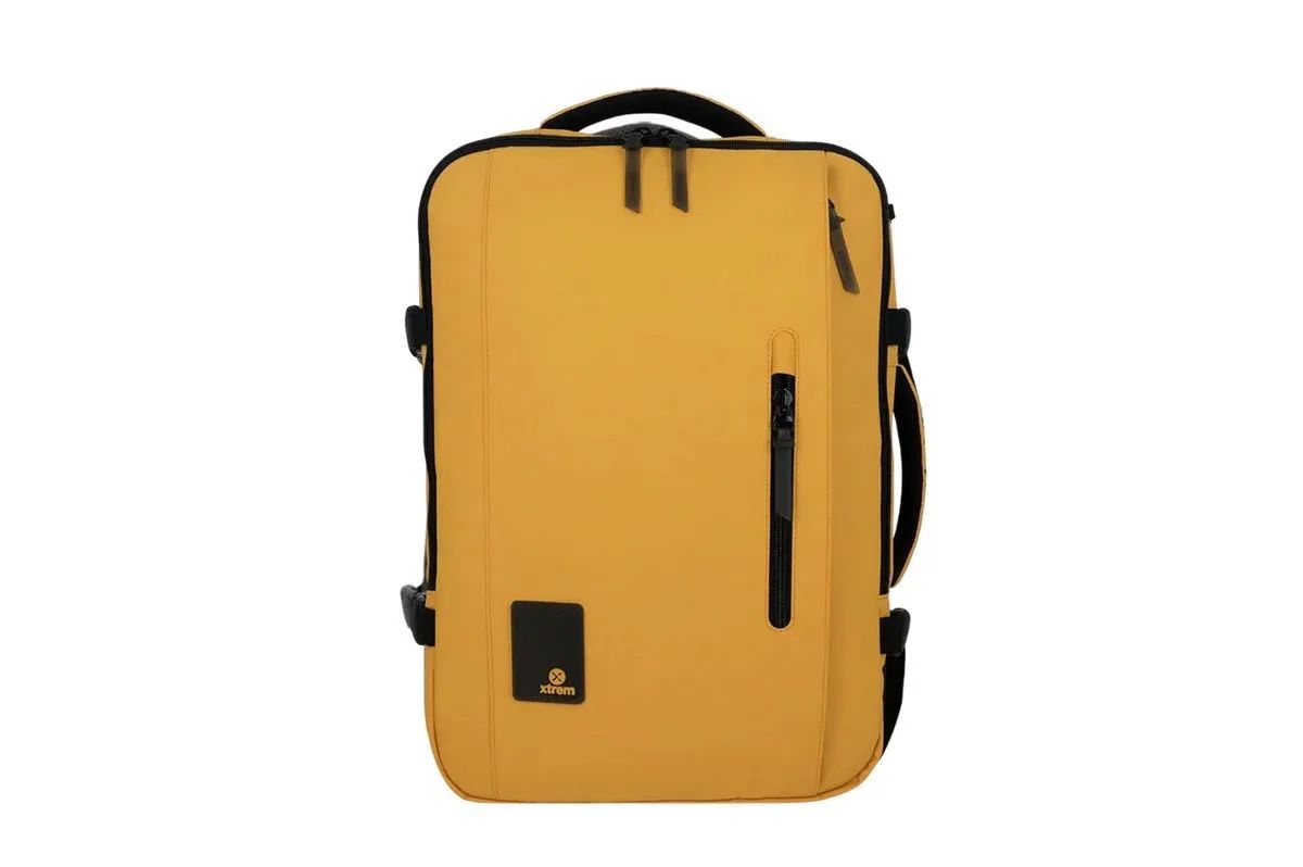 Samsonite Zaini: Reiserucksack Samsonite Discovery 5XT XL gelb – Nuovo e nell'imballaggio originale da Hochdorf venduto da Biero70