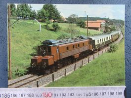 BAHN SCHWEIZ SBB E-LOK Ce6/8 FWERENBALM-GURBRÜ 1981 AK
