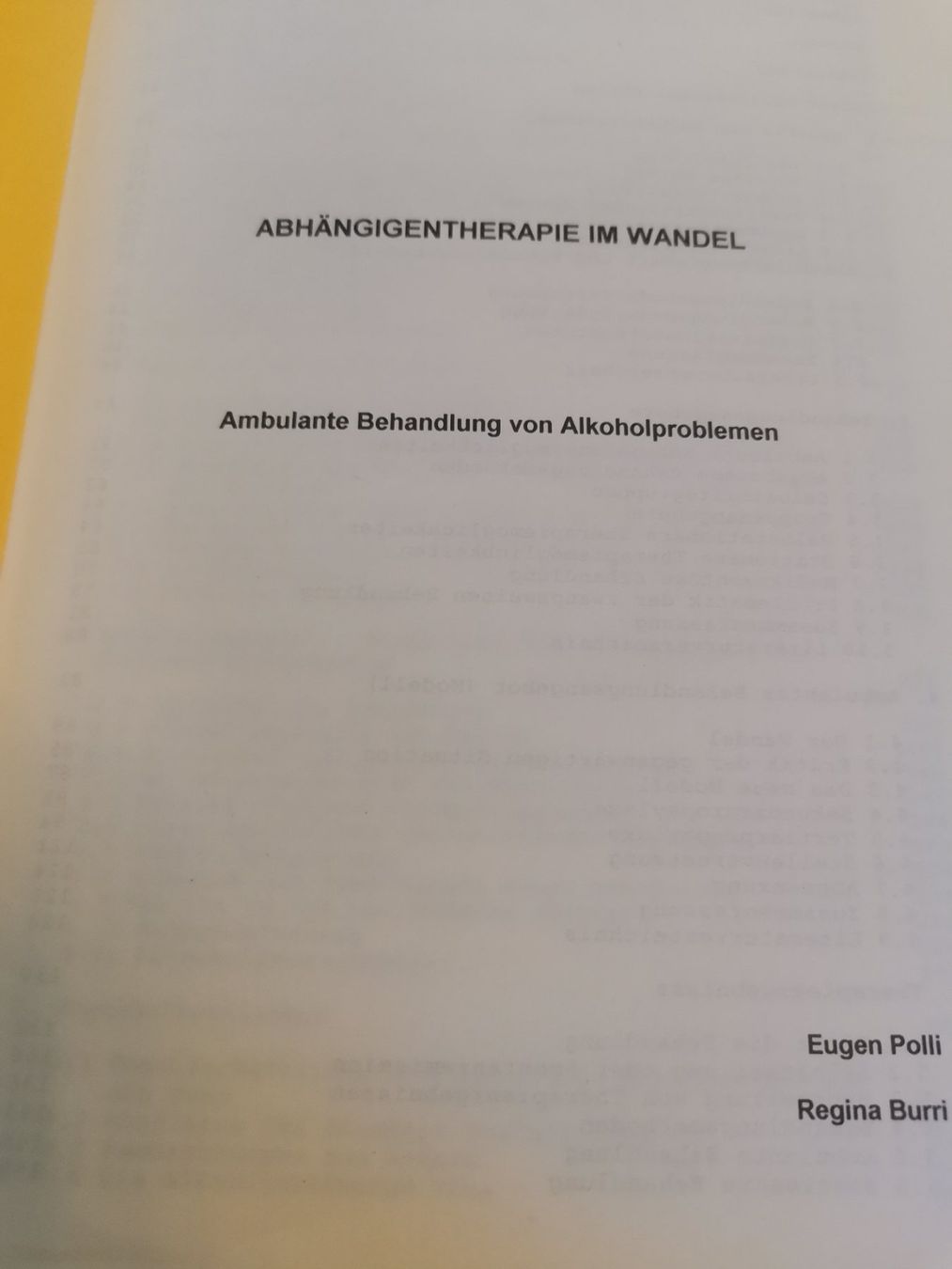 Bücher: Eugen Polli: Abhängigentheraphie im Wandel – Gebraucht aus Wiesendangen von MMoretto