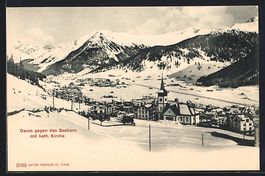 Davos, Ort gegen das Seehorn mit kath. K