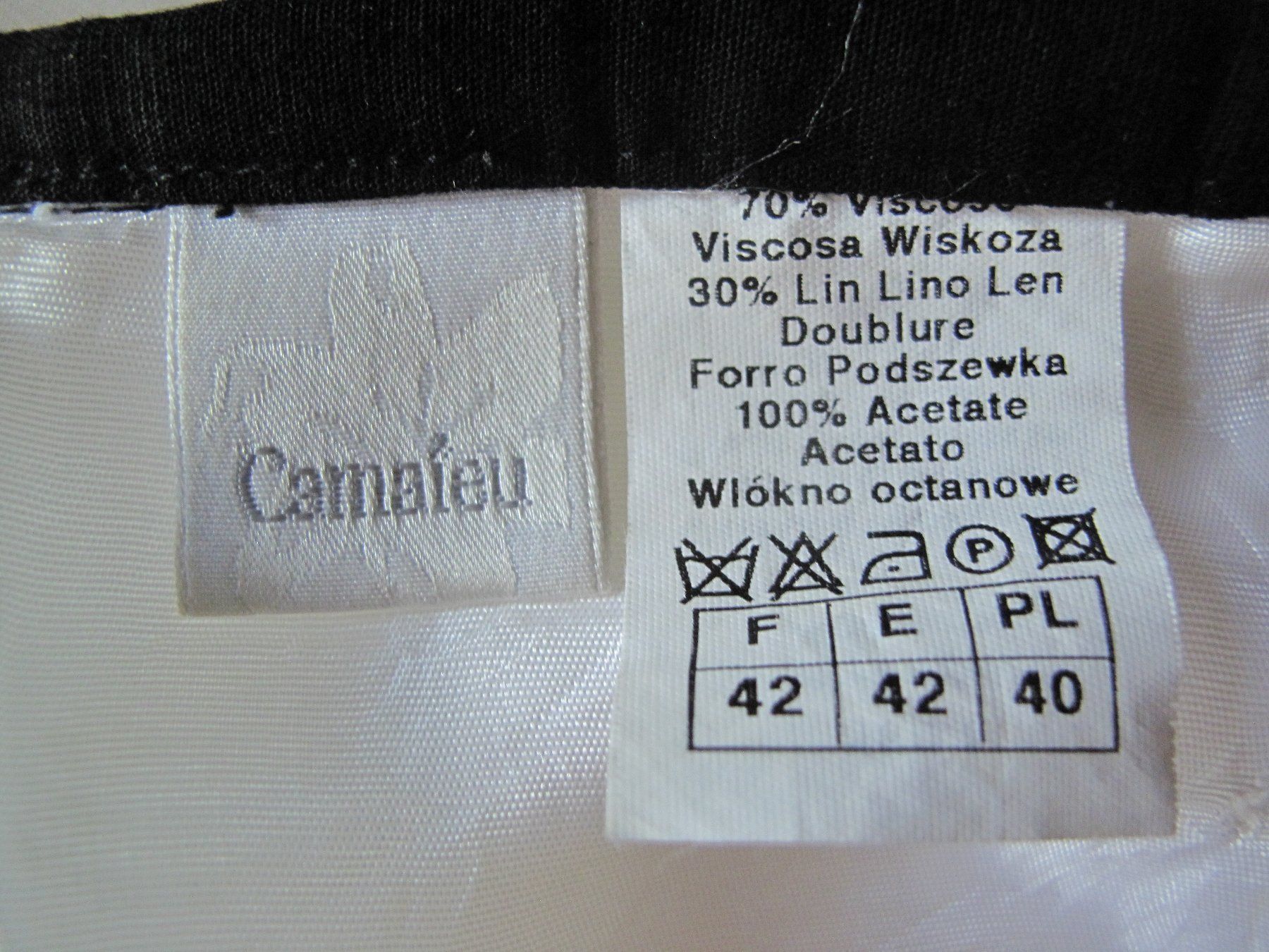 Gonne: Camaieu  Jupe  mit Leinen Gr.42 – Usato da glarus venduto da Engel_888 5