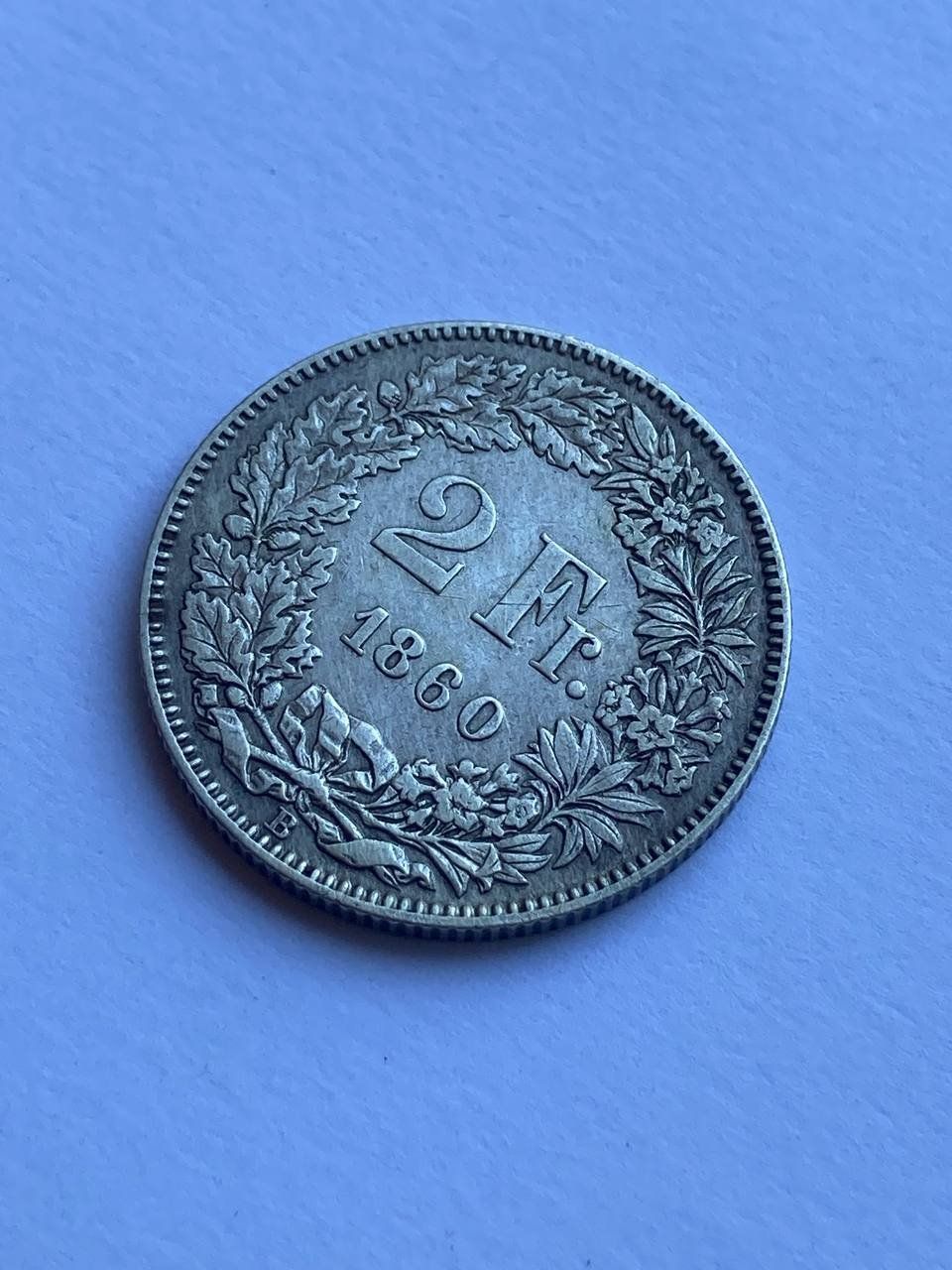 Tutti le monete: Schweiz 2 Franken 1860 fast vorzüglich – Usato da Muralto venduto da manueldisaba01 6