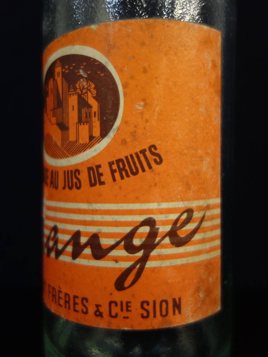Gläser, Krüge & Flaschen: alte Flasche COUDRAY FRÉRES SION ORANGE 1955 – Gebraucht aus Kerzers von Flaschenposten 5