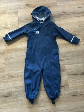 Regen Overall Grösse 86/92 dunkelblau, neuwertig 