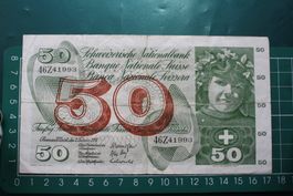 apfelernte banknote 50 franken 1974