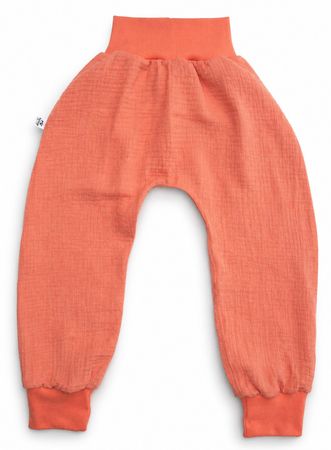 Sommer Pumphose aus Musselin - Lachsfarben Gr.92/98 - NEU