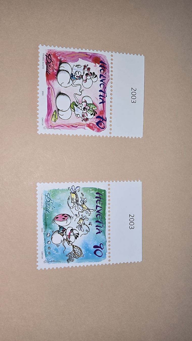 Tutti i francobolli: Diddl  Sonder Briefmarken Schweiz – Nuovo (secondo la descrizione) da wallisellen venduto da funkelsternchen5 3