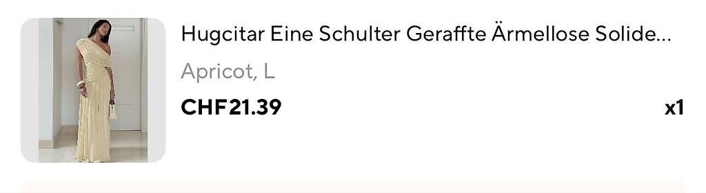Vestiti: Gelbes One-shoulder dress – Usato da Zürich venduto da lau_m68v 1
