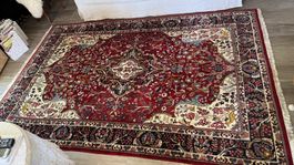 Roter Orientteppich, Indo-Mesched, Top Zustand!