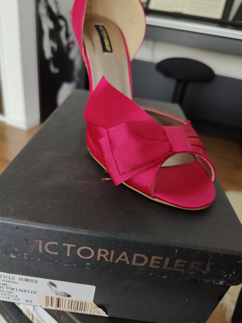 Damenschuhe: Victoria Delef Peeptoe, pink Gr.40 – Neu und originalverpackt aus Adliswil von tan_mpy7 3