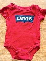 Levi's Baby Body Kurzarm Rot, Grösse 50-68cm, Top Zustand!