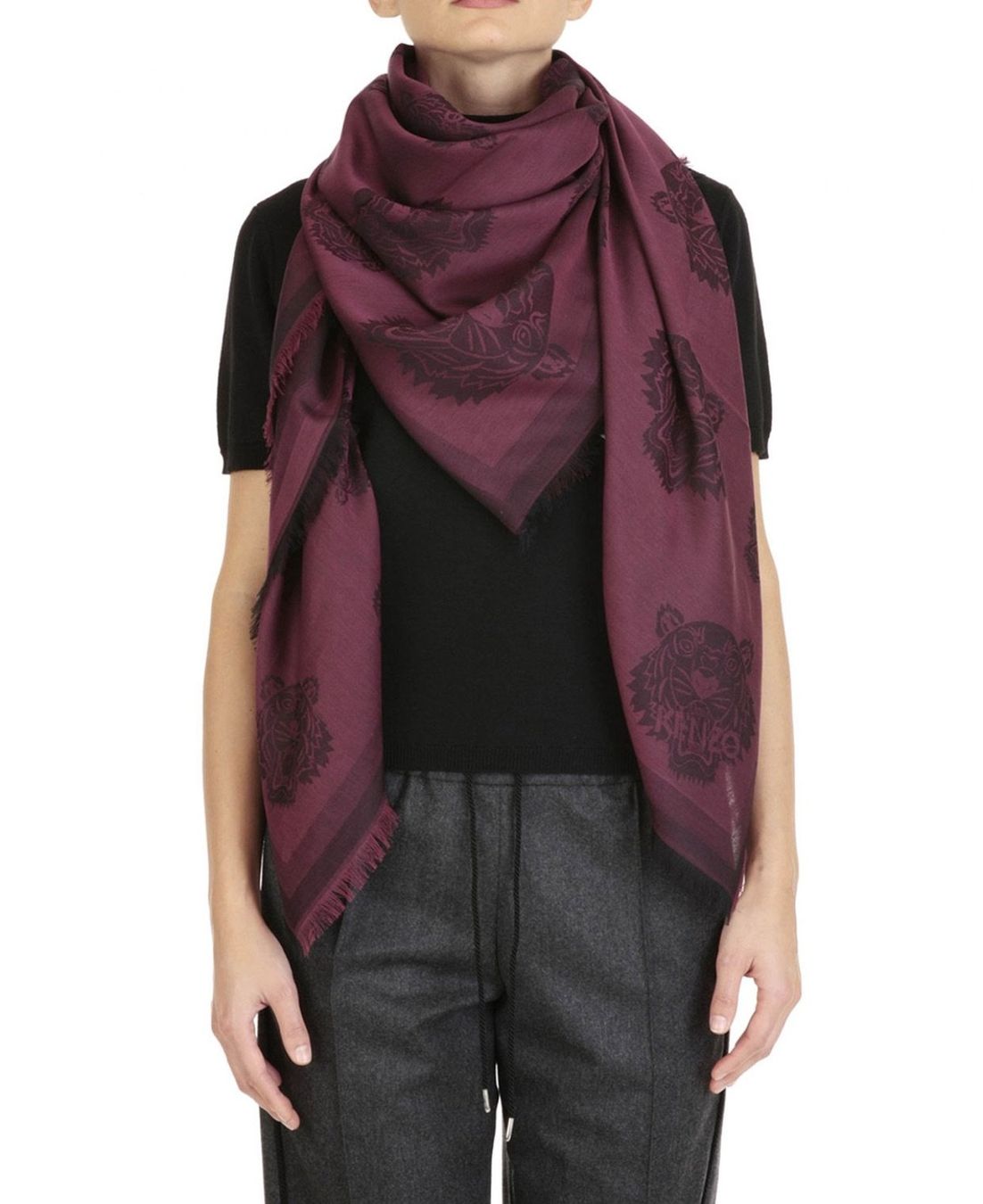 Kenzo Foulard & Sciarpe: Kenzo Foulard bordeaux – Nuovo (secondo la descrizione) da Mörschwil venduto da Nrohner