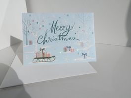 Besondere Weihnachtskarten (Doppelkarten und Kuverts)