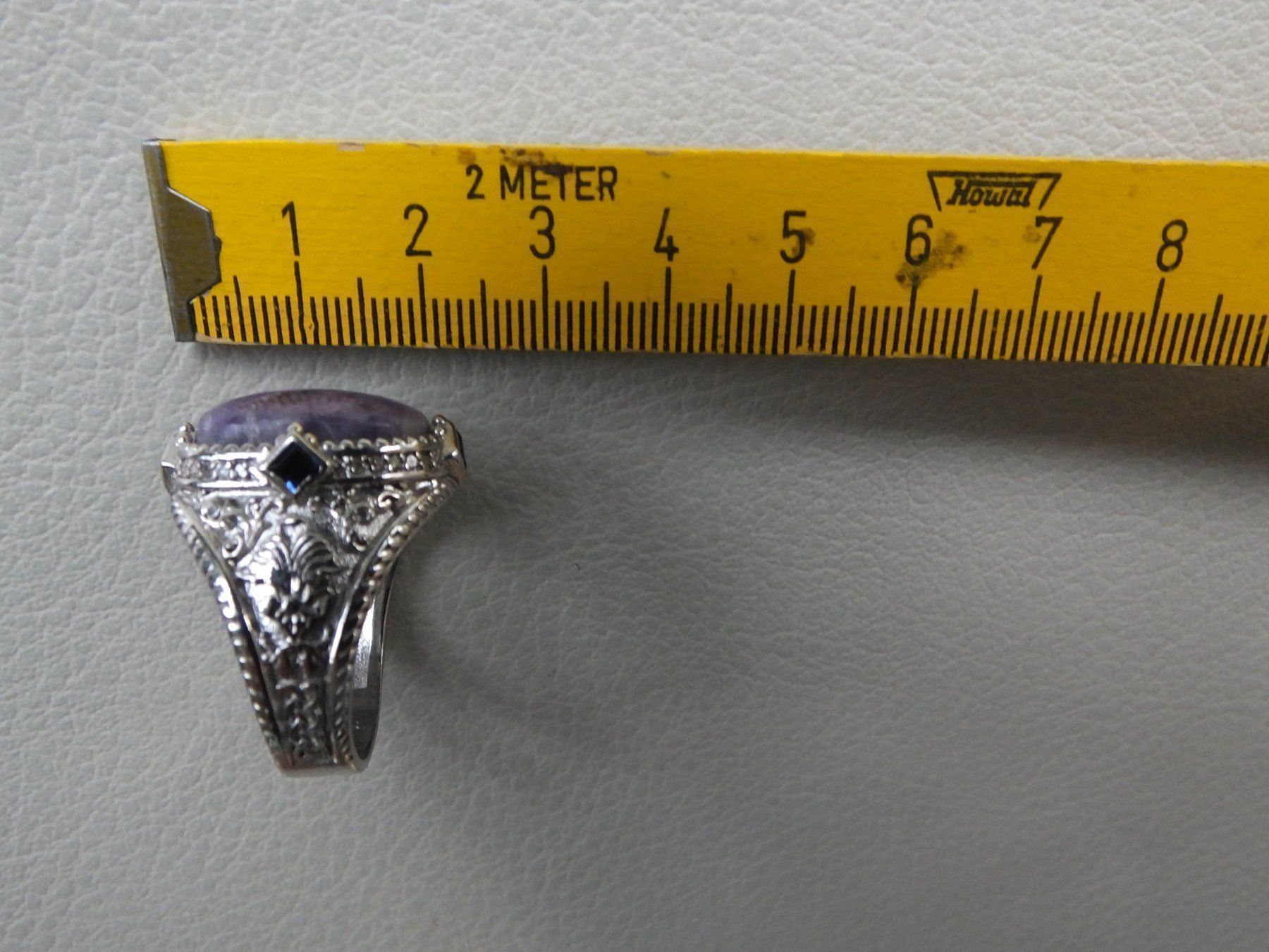 Anelli: Herrenring mit Echtem Saphir Stein – Nuovo e nell'imballaggio originale da Unterentfelden venduto da l654321a 5