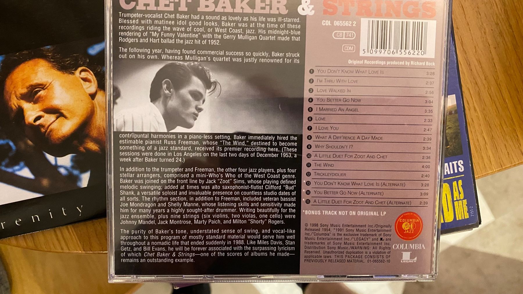 CD: Chet Baker & Strings Cool Jazz CD 1999 – Usato da Bern venduto da Ensadinado 2