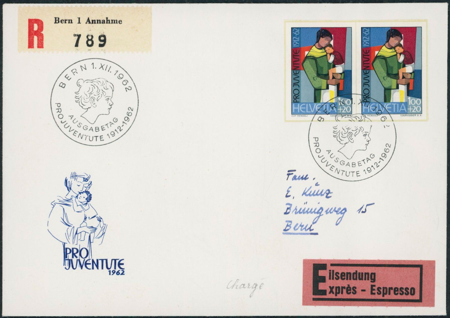 Tutti i francobolli: 1962 - Pro Juventute - Blockausschnitte FDC ET – Usato da Schindellegi venduto da leecollect