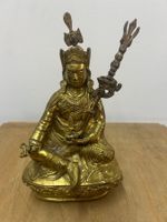 antike tibetische Messingstatue Padmasambhava/Guru Rinpoche