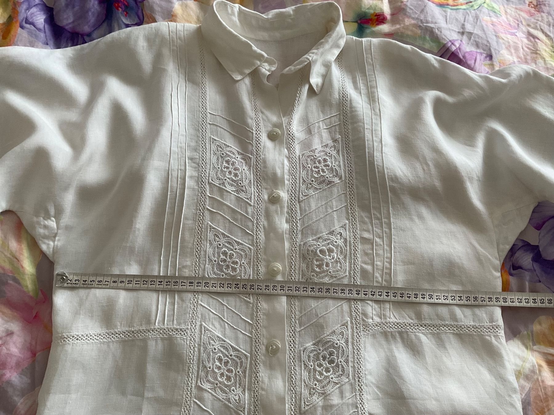 Giacche: Leinen oversize Jacke Gr ca 44/46 weiss – Difettoso da Urdorf venduto da alda02 3