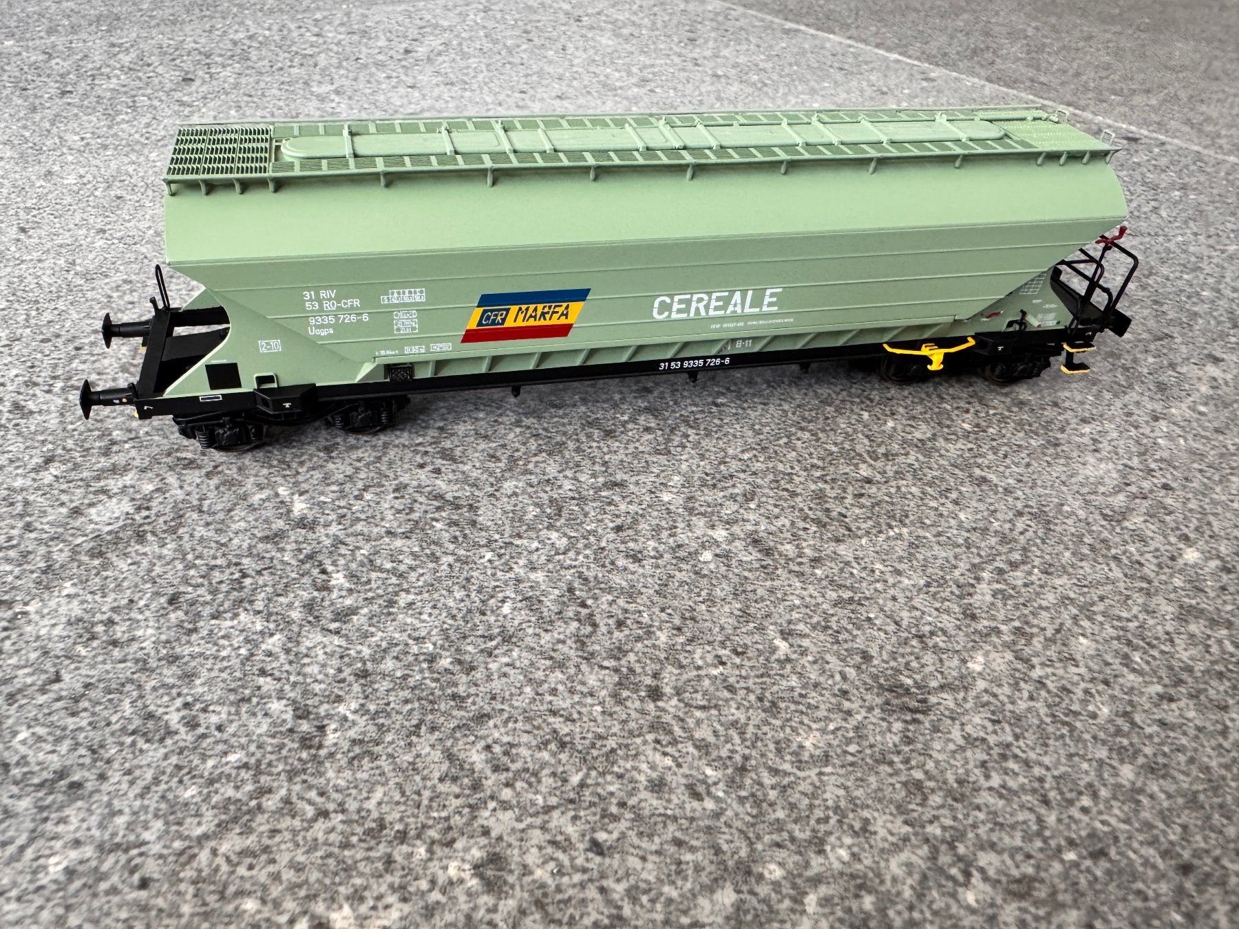 Albert Modell Modellini di ferrovie: Albert-Modell 933022 RO-CFR Uagps Getreidewagen – Usato da Basel venduto da szbdsfrjs