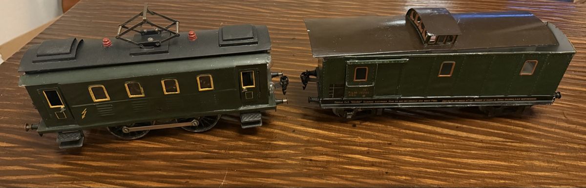 Märklin Modellini di ferrovie: Märklin E-Lok (restauriert) + franz. Packwagen PLH – Difettoso da Jona venduto da vallu_94