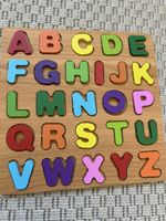 Wooden Alphabet Puzzle Board - Educational Toy for Kids - 40